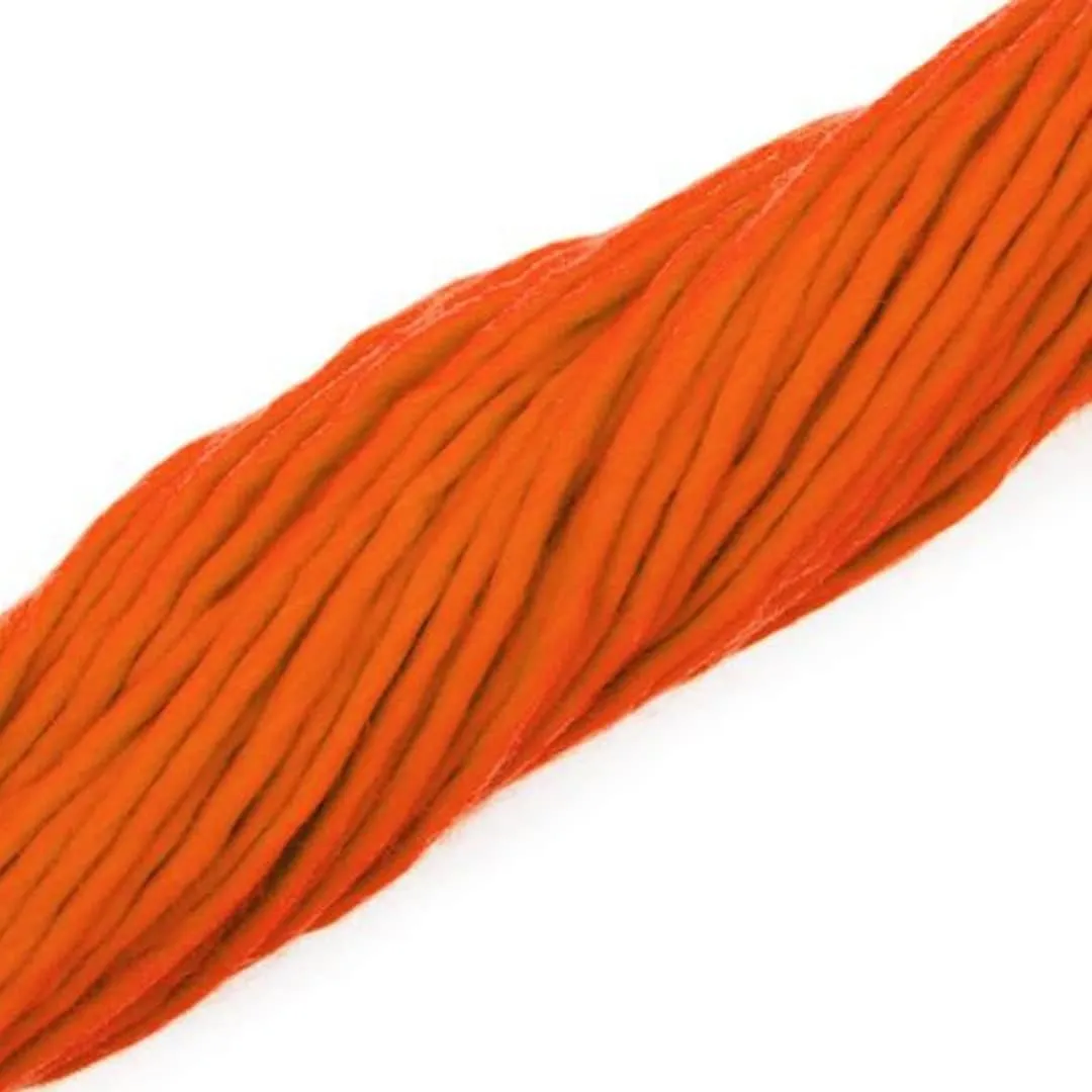 | Premium Super Bulky Merino Wool | 100-Grams Chunky Yarn - Thick Wool for Knitting, Crochet, Baby Blanket - Dyed, Felting, Weaving (Cinnamon Orange)