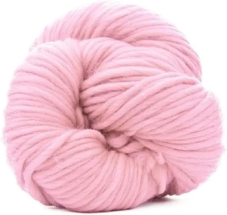 | Premium Super Bulky Merino Wool Yarn | 100-Grams of 100% Chunky Weight for Knitting, Crochet, Baby Blanket, Dyed, Felting, Weaving | Candy Floss Pink