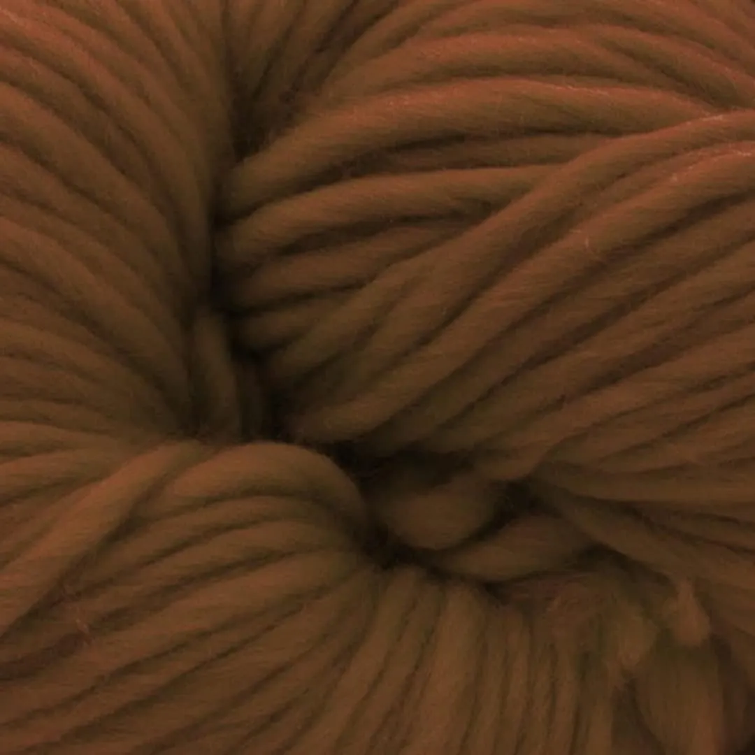 | Premium Super Bulky Merino Yarn | 100-Grams of 100% Wool Yarn Chunky Weight, Thick Wool Yarn for Knitting, Crochet, Baby Blanket, Dyed, Felting, Weaving (Chocolate)