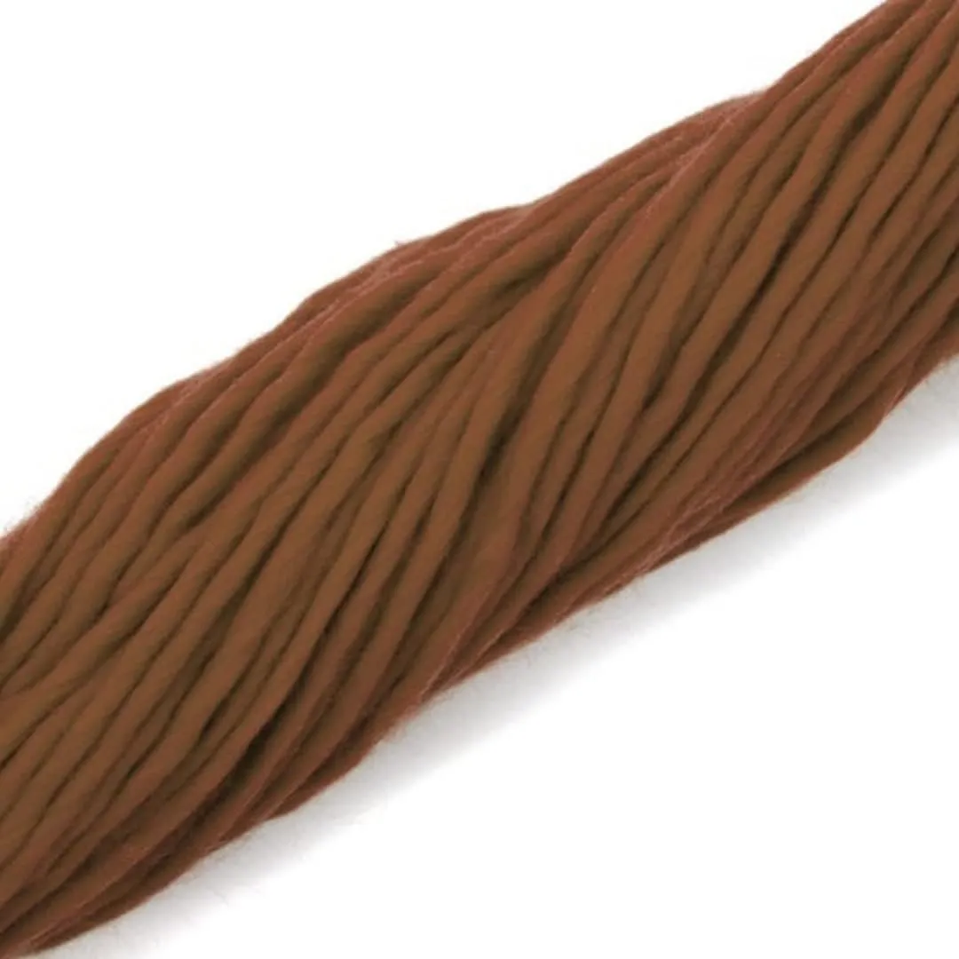 | Premium Super Bulky Merino Yarn | 100-Grams of 100% Wool Yarn Chunky Weight, Thick Wool Yarn for Knitting, Crochet, Baby Blanket, Dyed, Felting, Weaving (Chocolate)