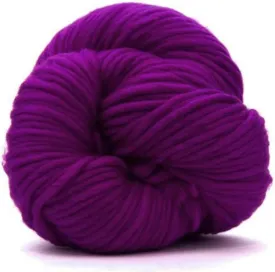 | Premium Super Bulky Merino Yarn | 100-Grams of 100% Wool Yarn Chunky Weight, Thick Wool Yarn for Knitting, Crochet, Baby Blanket, Dyed, Felting, Weaving (Damson Purple)