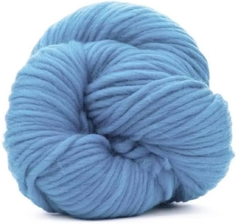 | Premium Super Bulky Merino Yarn | 100-Grams of 100% Wool Yarn Chunky Weight, Thick Wool Yarn for Knitting, Crochet, Baby Blanket, Dyed, Felting, Weaving, Dream Blue