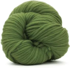 | Premium Super Bulky Merino Yarn | 100-Grams of 100% Wool Yarn Chunky Weight, Thick Wool Yarn for Knitting, Crochet, Baby Blanket, Dyed, Felting, Weaving (Olive Green)