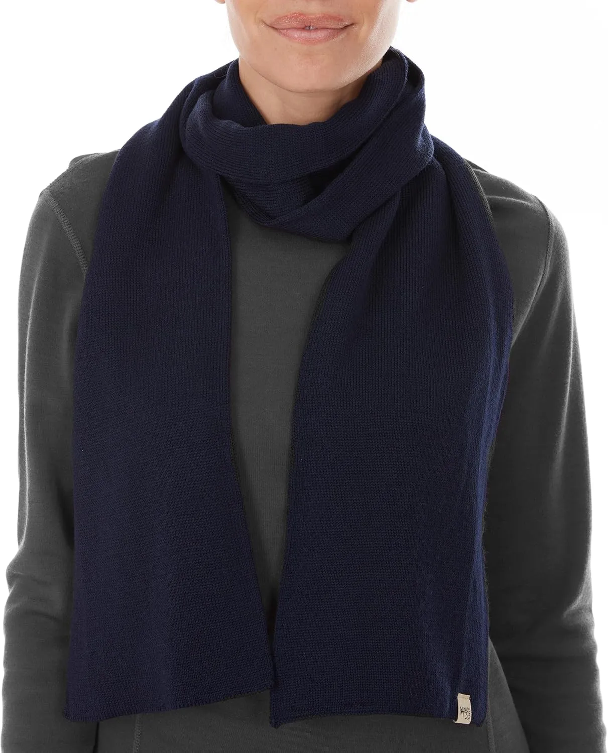 100% Merino Wool Minus33 Everyday Knit Scarf - Winter Scarf - Midweight Scarves for Women and Men