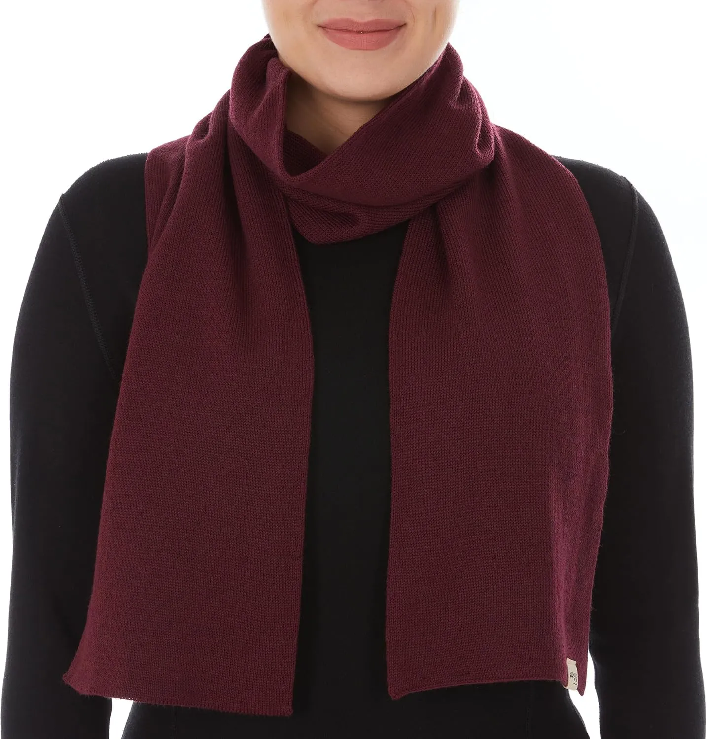 100% Merino Wool Minus33 Everyday Knit Scarf - Winter Scarf - Midweight Scarves for Women and Men
