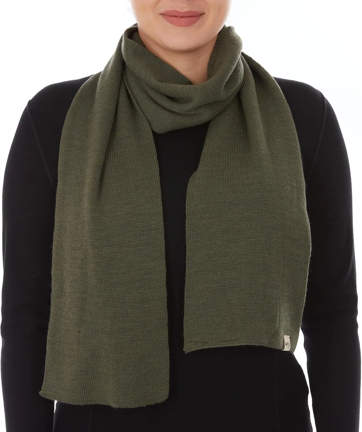 100% Merino Wool Minus33 Everyday Knit Scarf - Winter Scarf - Midweight Scarves for Women and Men