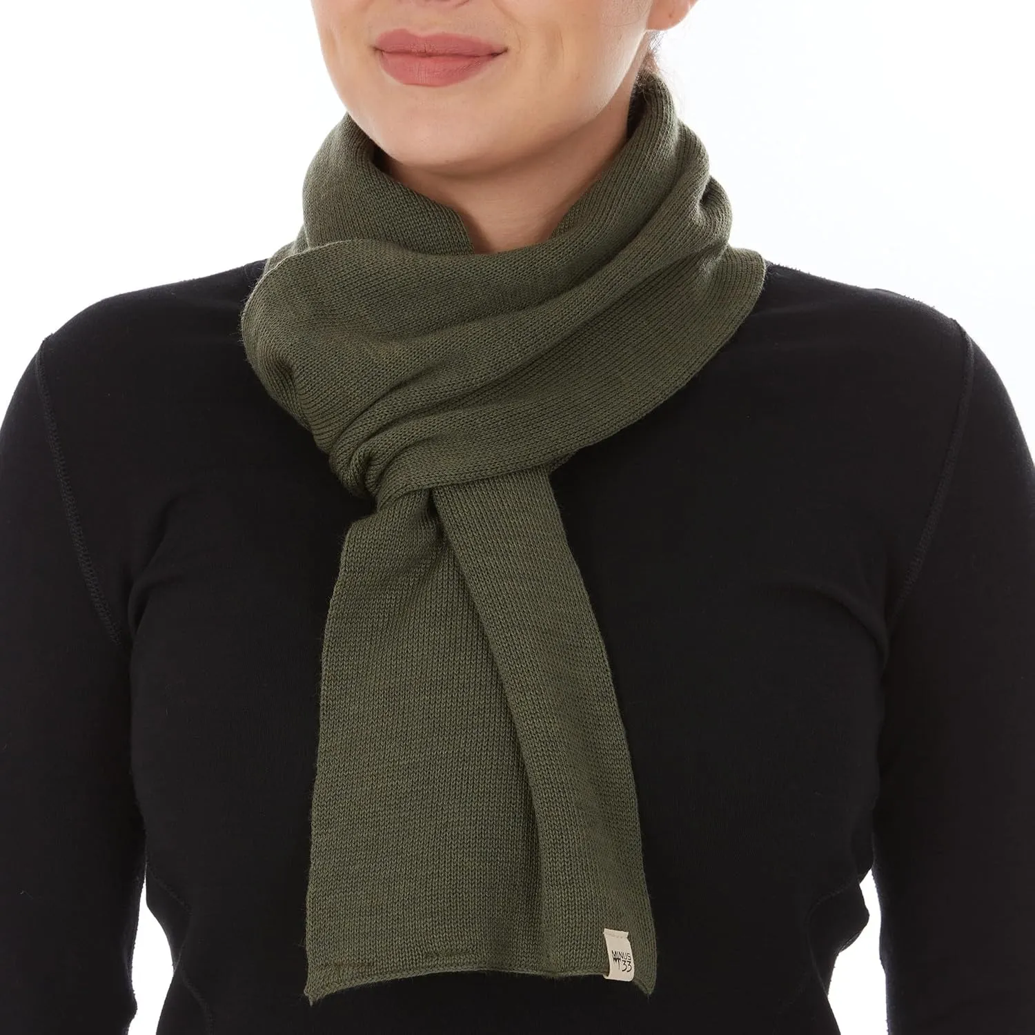 100% Merino Wool Minus33 Everyday Knit Scarf - Winter Scarf - Midweight Scarves for Women and Men
