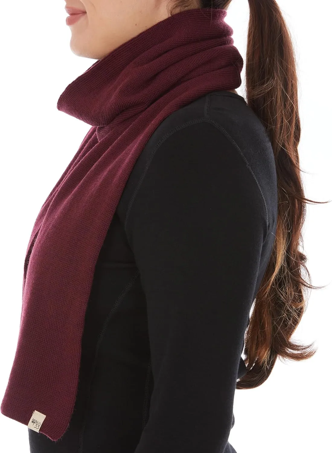 100% Merino Wool Minus33 Everyday Knit Scarf - Winter Scarf - Midweight Scarves for Women and Men