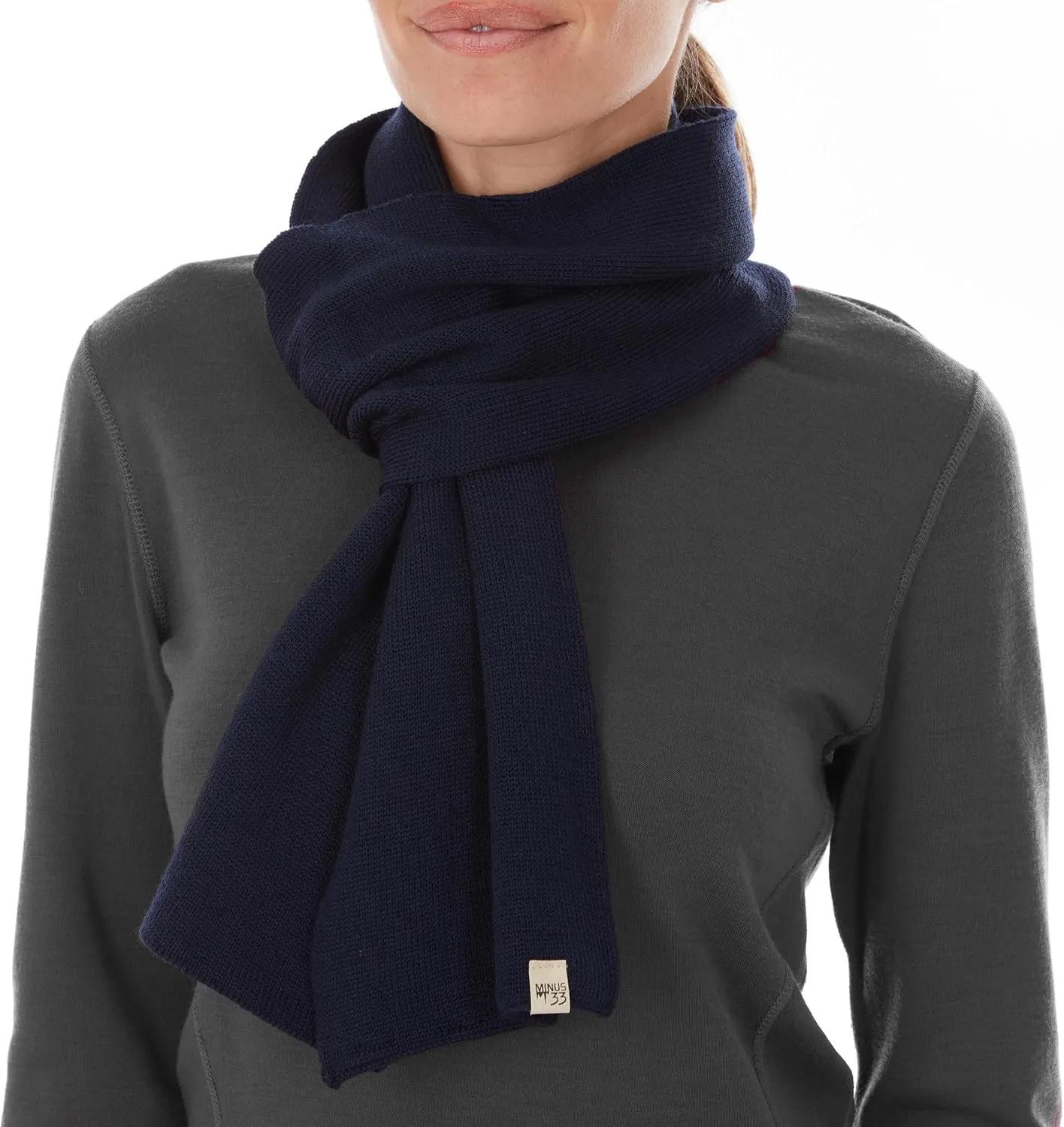 100% Merino Wool Minus33 Everyday Knit Scarf - Winter Scarf - Midweight Scarves for Women and Men