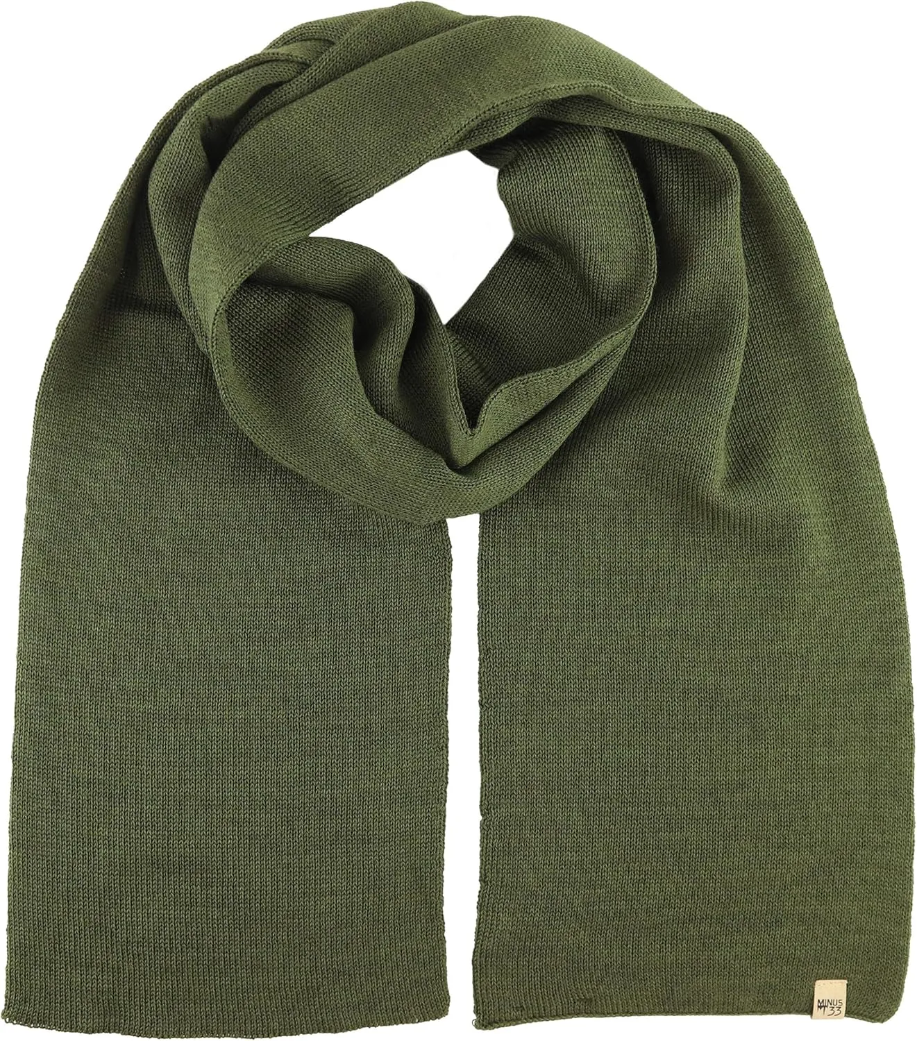 100% Merino Wool Minus33 Everyday Knit Scarf - Winter Scarf - Midweight Scarves for Women and Men