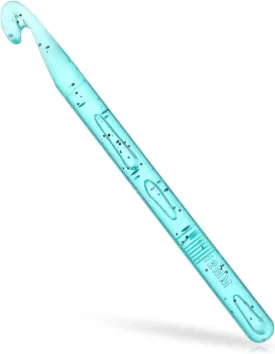 12.0mm Large Size Crochet with Ergonomiv Handle, Long Plastic Crystal Smooth Crochet Hooks, Knitting Giant Crochet Hooks for Chunky Yarn, Scarf, DIY, Wool Products(12mm)