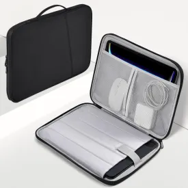 13 inch Laptop Sleeve Case for 2025-2022 MacBook Air 13.6 inch M4 M3 M2 Chip A3240 A3113 A2681 Water-Resistant Shockproof Handle Bag Cover w/Accessory Pocket -Black