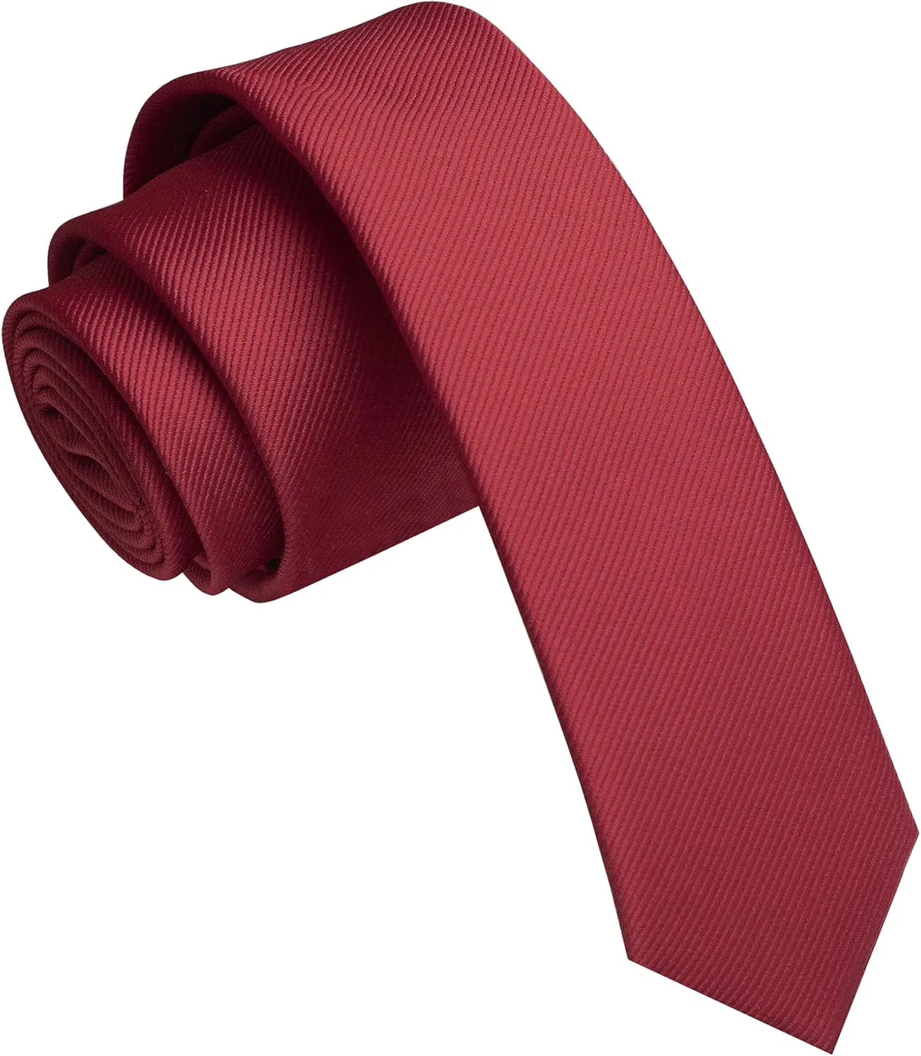 1.58" Solid Color Skinny Tie Slim Necktie for Men(4cm)