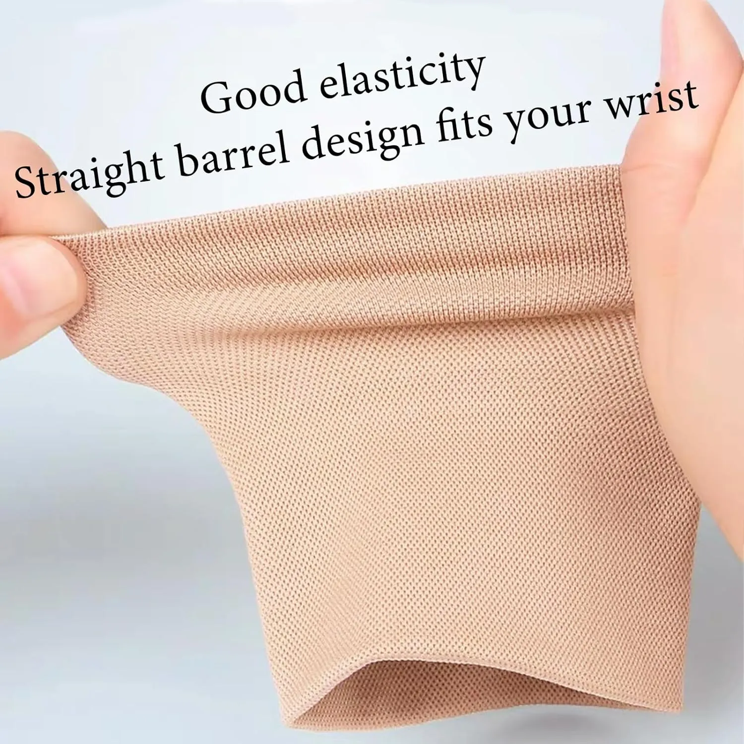 2 Pairs Wrist Wraps Men & Women Beige Spor tCompression Wrist Brace Wrist Sleeve Elastic Wrist Widget Bands Supports Carpal Tunnel Tattoo Cover Up(XX-Large)