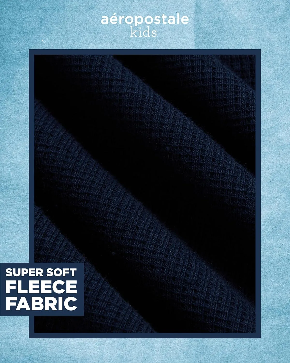 AEROPOSTALE Boys' Long Sleeve Henley Shirt - Cotton Ribbed Henley Long Sleeve Shirt - Thermal Henley Top for Boys (8-16)