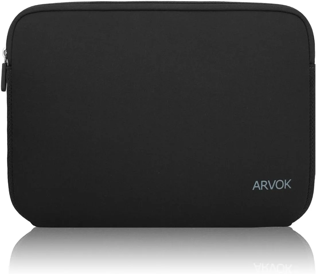 ARVOK 15 15.6 16 inch Laptop Sleeve Case, Water-Resistant Notebook Computer Pocket Tablet Briefcase Carrying Bag Pouch Skin Cover for HP/Dell/Lenovo/Asus/Acer, Black