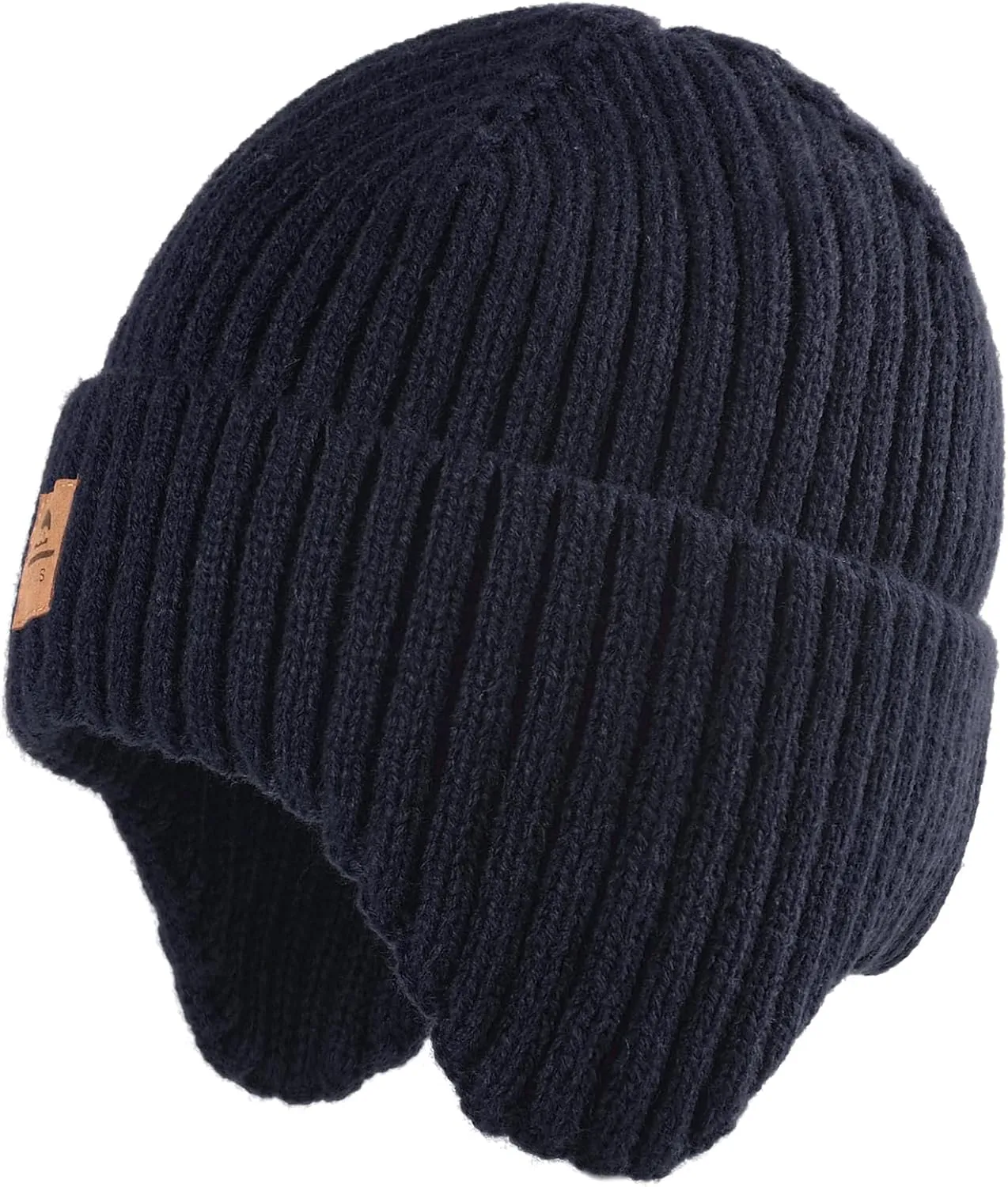 Baby Beanie Fleece Lined Toddler Winter Hat with Ear Flaps Little Girls Boys Warm Hats Cute Beanies for Kids