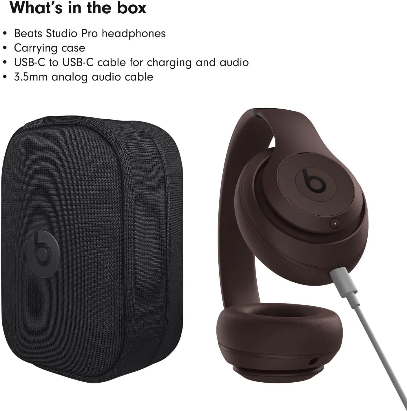 Beats Studio Pro with AppleCare  for Headphones (2 Years) - Deep Brown