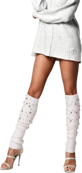 Benefeet Sox Womens Leg Warmers 80s Crochet Cable Knit Thigh High Boot Socks Long Over Knee High Footless Socks Leg Warmer