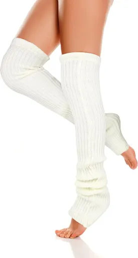 Benefeet Sox Womens Leg Warmers 80s Crochet Cable Knit Thigh High Boot Socks Long Over Knee High Footless Socks Leg Warmer