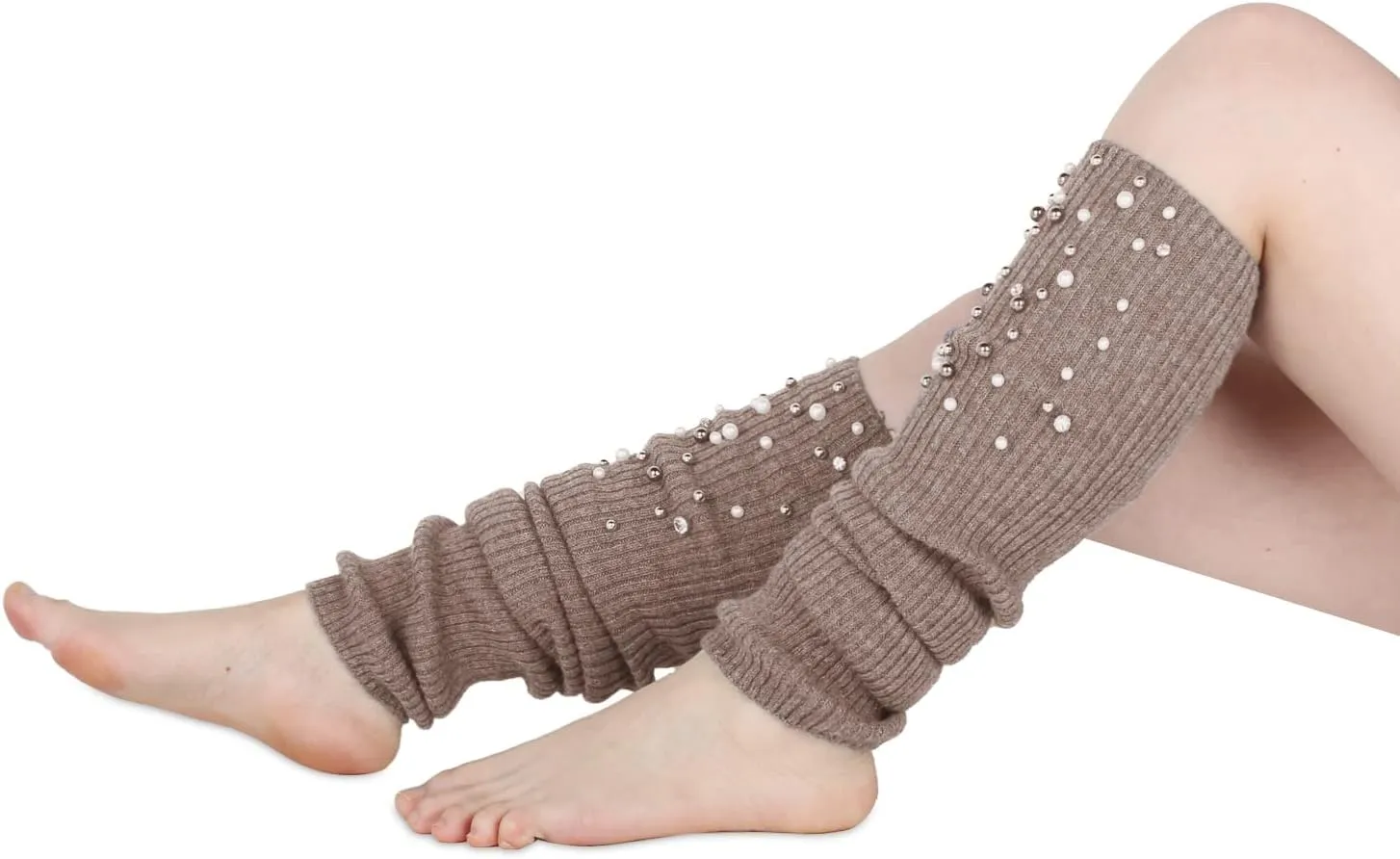 Benefeet Sox Womens Leg Warmers 80s Crochet Cable Knit Thigh High Boot Socks Long Over Knee High Footless Socks Leg Warmer