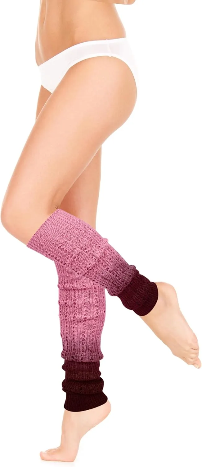 Benefeet Sox Womens Leg Warmers 80s Girls Wool Ribbed Knit Thigh High Socks Crochet Extra Long Boot Socks