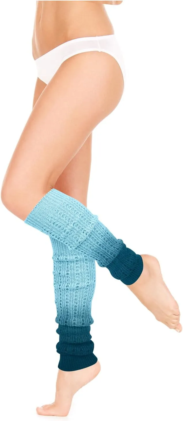 Benefeet Sox Womens Leg Warmers 80s Girls Wool Ribbed Knit Thigh High Socks Crochet Extra Long Boot Socks