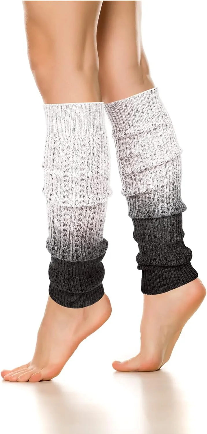 Benefeet Sox Womens Leg Warmers 80s Girls Wool Ribbed Knit Thigh High Socks Crochet Extra Long Boot Socks