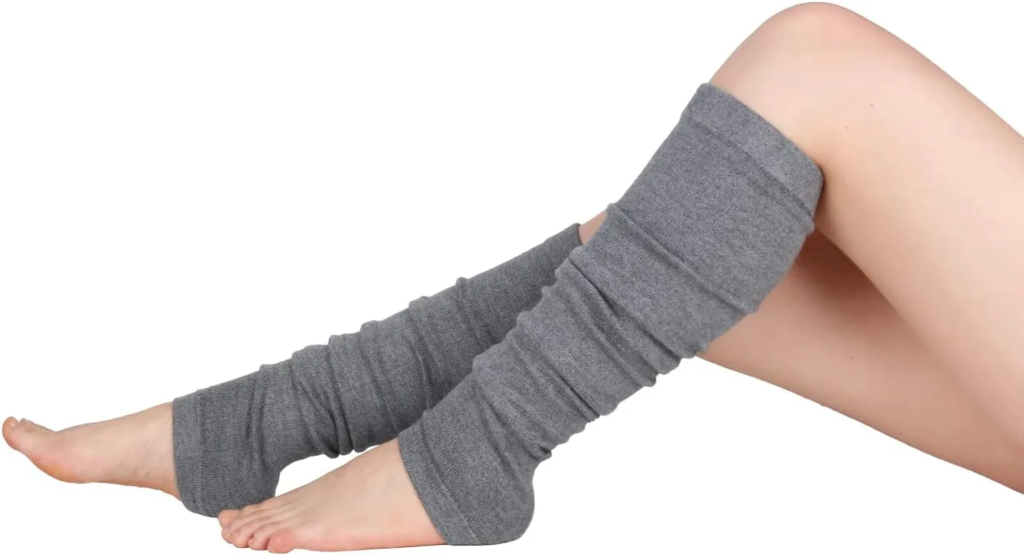 Benefeet Sox Womens Leg Warmers 80s Girls Wool Ribbed Knit Thigh High Socks Crochet Extra Long Boot Socks