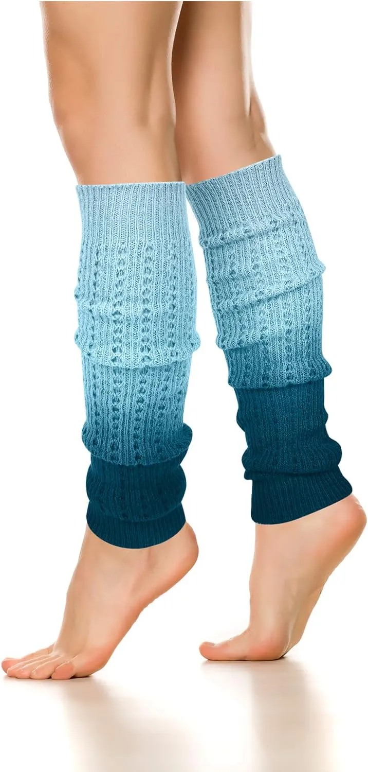 Benefeet Sox Womens Leg Warmers 80s Girls Wool Ribbed Knit Thigh High Socks Crochet Extra Long Boot Socks