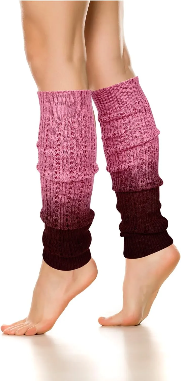 Benefeet Sox Womens Leg Warmers 80s Girls Wool Ribbed Knit Thigh High Socks Crochet Extra Long Boot Socks
