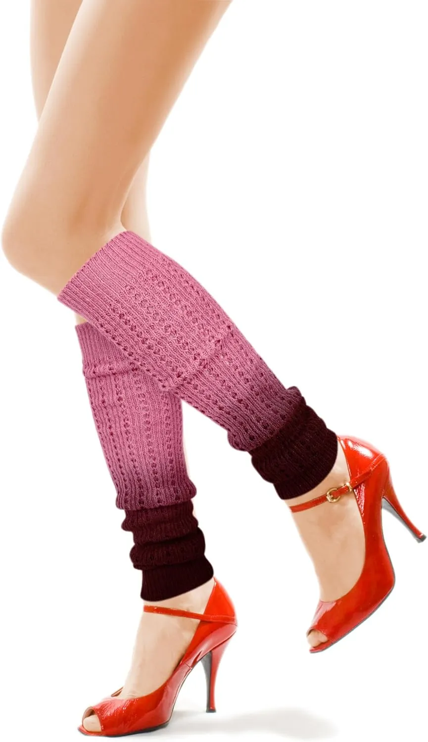 Benefeet Sox Womens Leg Warmers 80s Girls Wool Ribbed Knit Thigh High Socks Crochet Extra Long Boot Socks