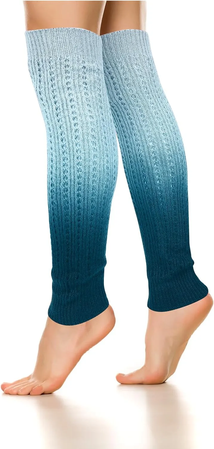 Benefeet Sox Womens Leg Warmers 80s Girls Wool Ribbed Knit Thigh High Socks Crochet Extra Long Boot Socks