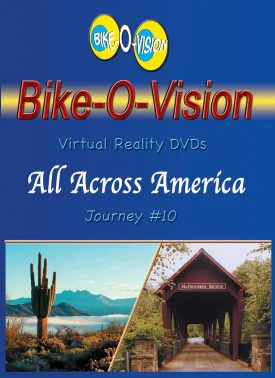 Bike-O-Vision - Virtual Cycling Adventure - All Across America, Vol. 1 - Perfect for Indoor Cycling and Treadmill Workouts - Cardio Fitness Scenery Video (Fullscreen DVD #10)