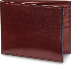 Bosca Men's Wallet, Old Leather 8-Pocket RFID Wallet for Men, Dark Brown
