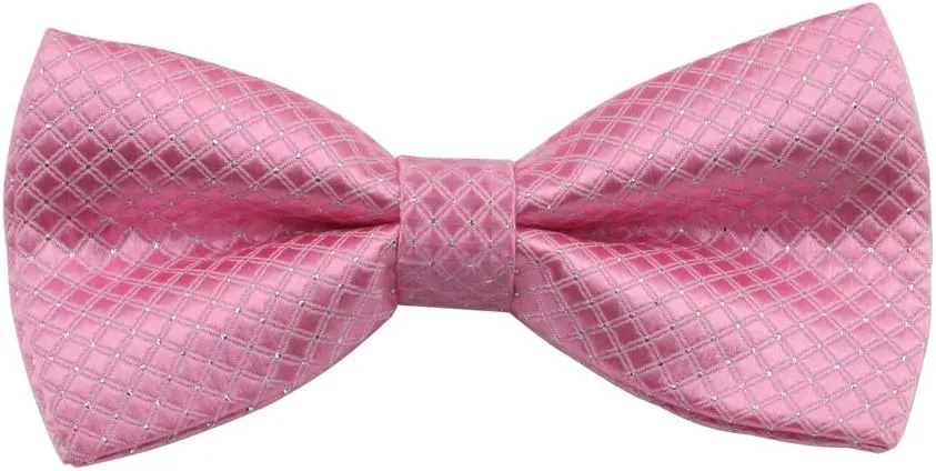 Boys Bow Tie Pocket Square Necktie - 3 Piece Set for Kids with Wedding Praty