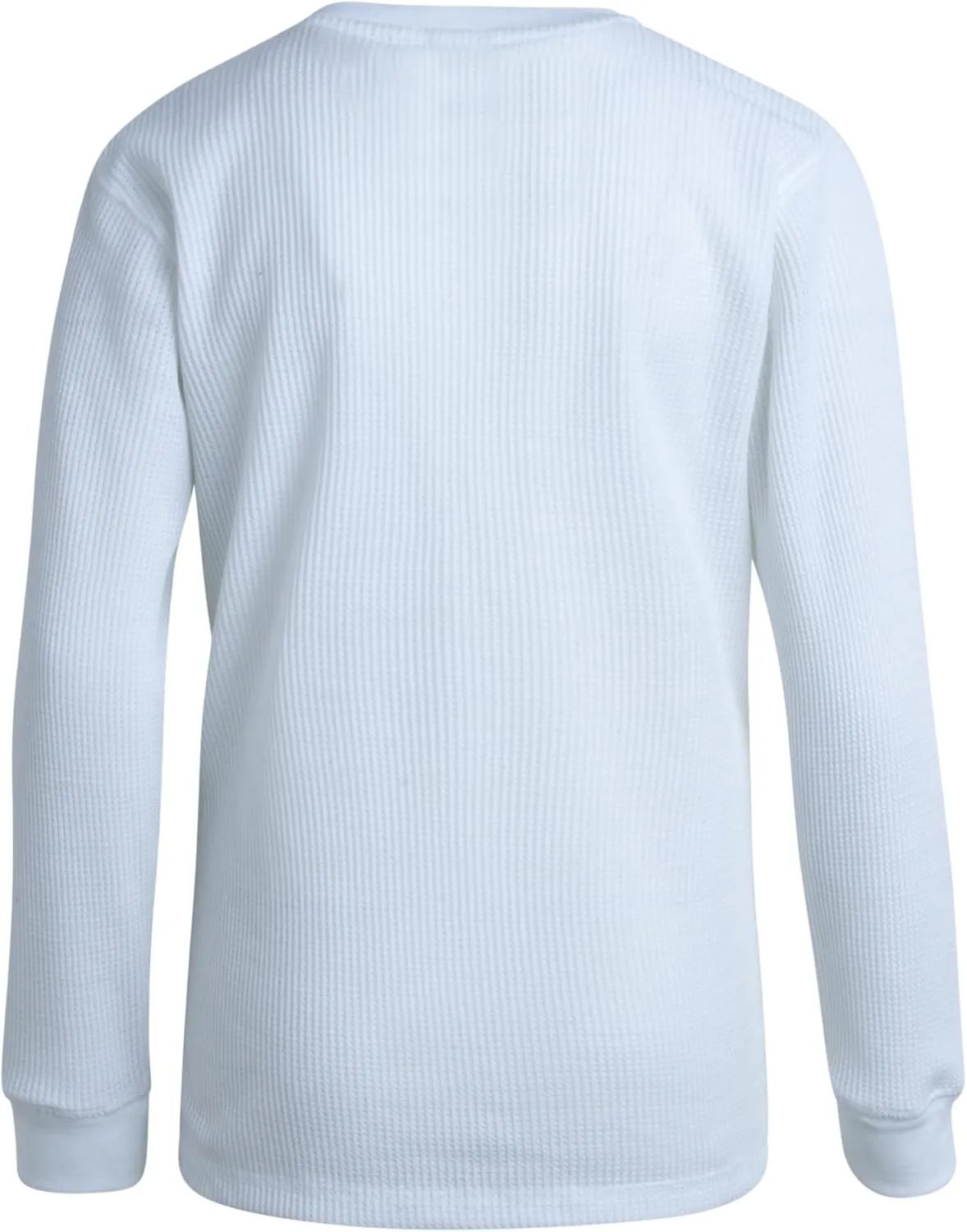 Boys' Shirt - 2 Pack Waffle Knit Long Sleeve Thermal Crewneck T-Shirt (8-18)