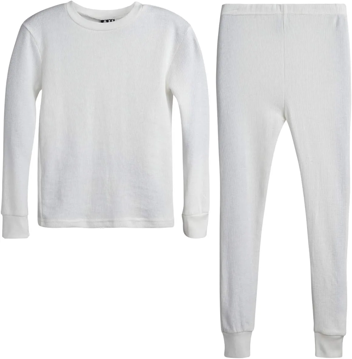 Boys' Thermal Underwear Set - 2 Piece Waffle Knit Long Sleeve Thermal Shirt and Pants for Boys (Sizes: 2T-18)