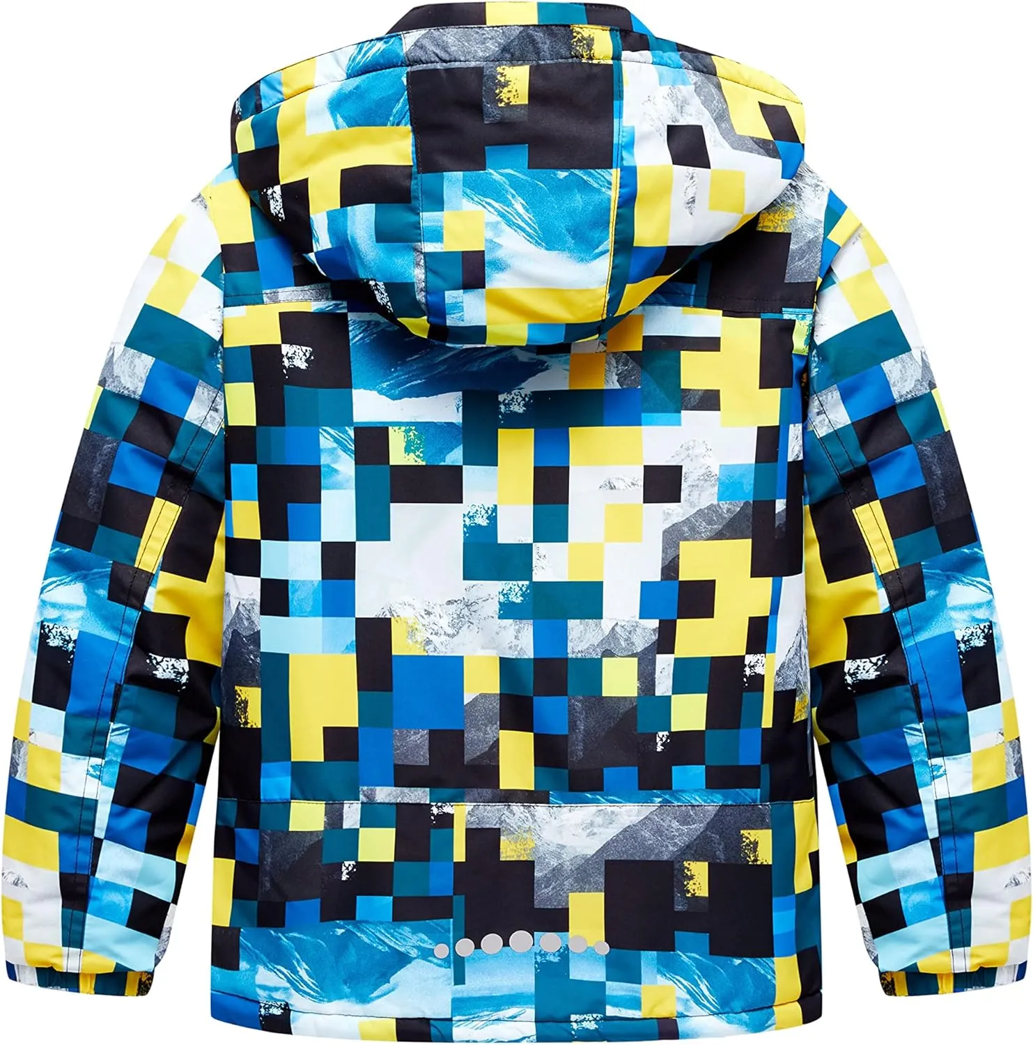 Boys Waterproof Ski Jacket Fleece Lined Warm Winter Snow Coat Hooded Winter Jacket for Kids