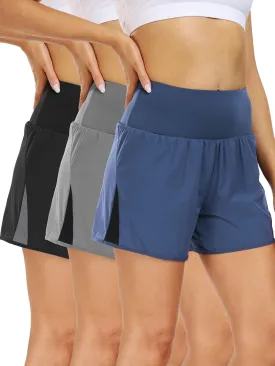 CADMUS 2 in 1 Women's Workout Shorts for Athletic Gym Running Shorts with Phone Pockets
