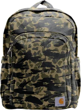 Carhartt 25L Classic Backpack, Durable Water-Resistant Pack W/ 15" Laptop Sleeve and Multiple Organizational Compartments, Blind Duck Camo, PFAS Free