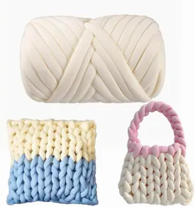 Chunky Yarn Chunky Merino Wool Yarn Super Soft 2.2LBS Washable Super Bulky Giant Wool Yarn for Extreme Arm Knitting DIY Throw Sofa Bed Blanket Pillow Pet Bed and Bed Fence