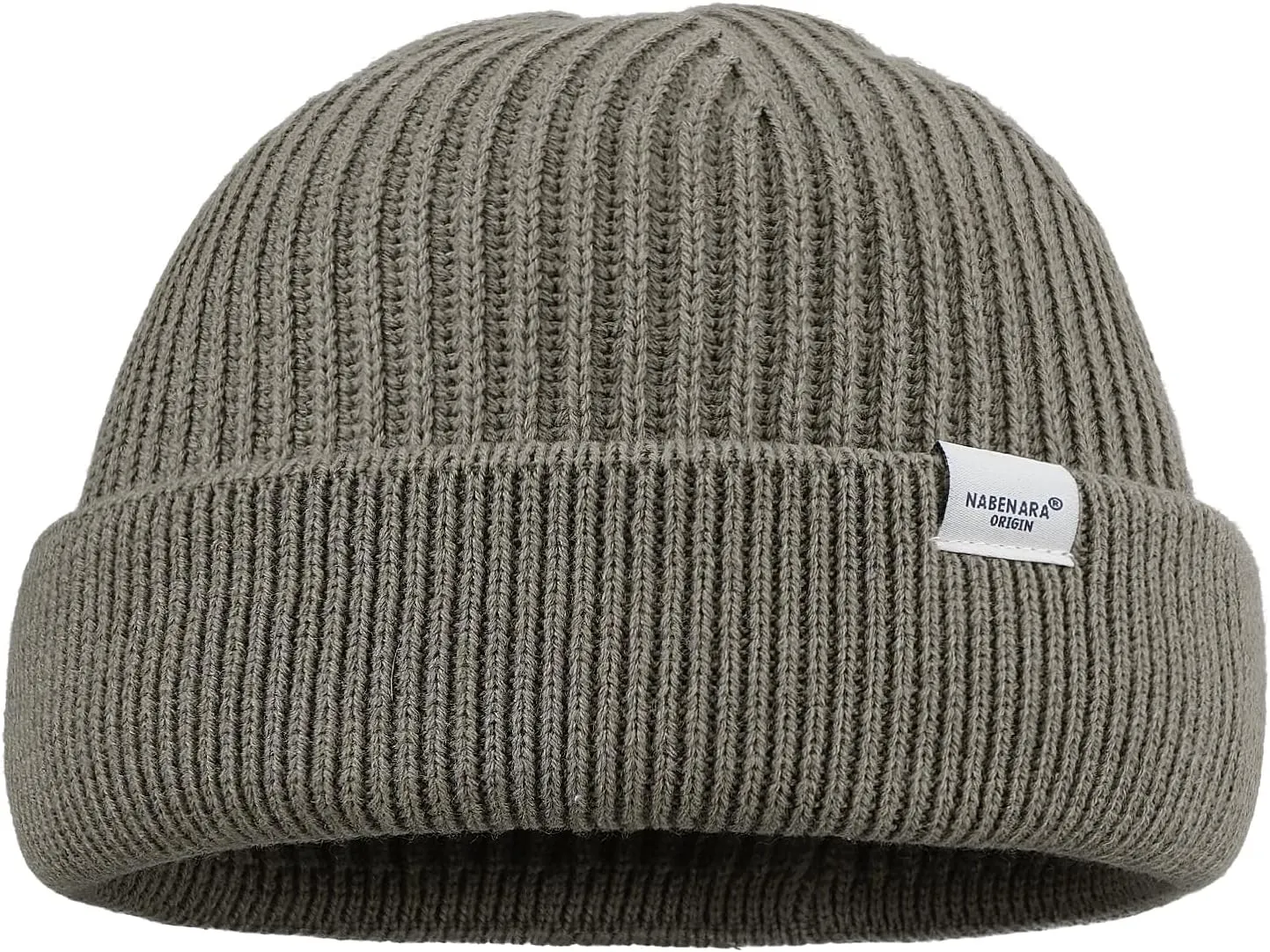 Clakllie Trawler Beanie Watch Hat Knit Cuffed Skullcap Roll-up Edge Stocking Hats Rolled Cuff Knitted Hat Ski Cap