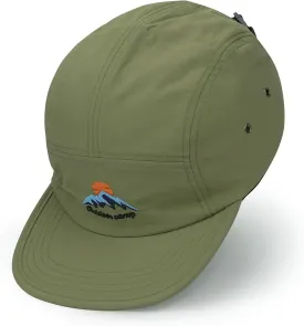 Clakllie Waterproof 5 Panel Hat for Men Quick Dry Flat Brim Baseball Cap Embroidered Trucker Hats for Running Camp Hiking Hat