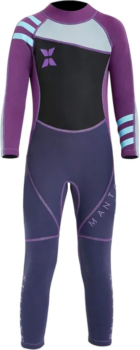 DIVE & SAIL Kids Boys Girls 2.5mm Neoprene Wetsuit Thermal One Piece Swimsuit UV Protection Rash Guard