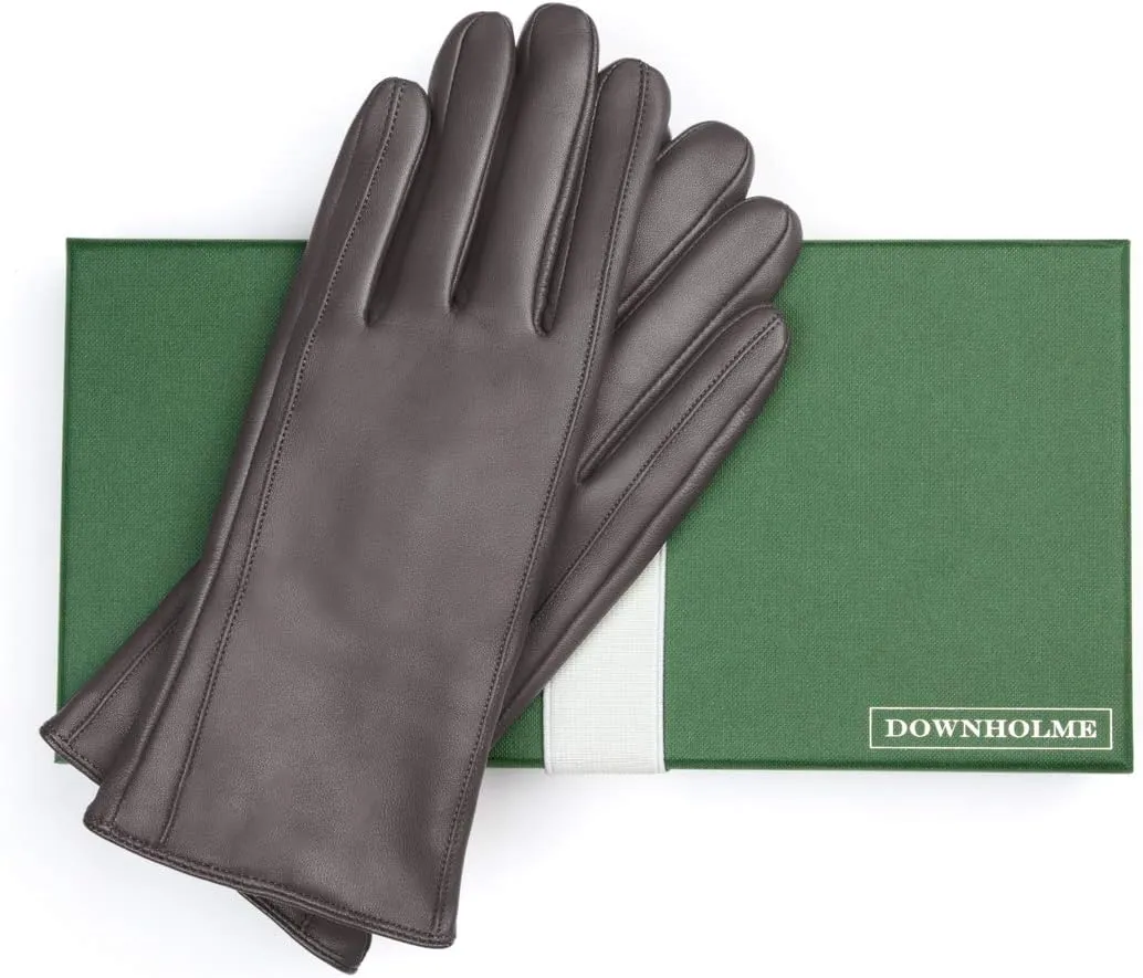 Downholme Vegan Leather Gloves for Women