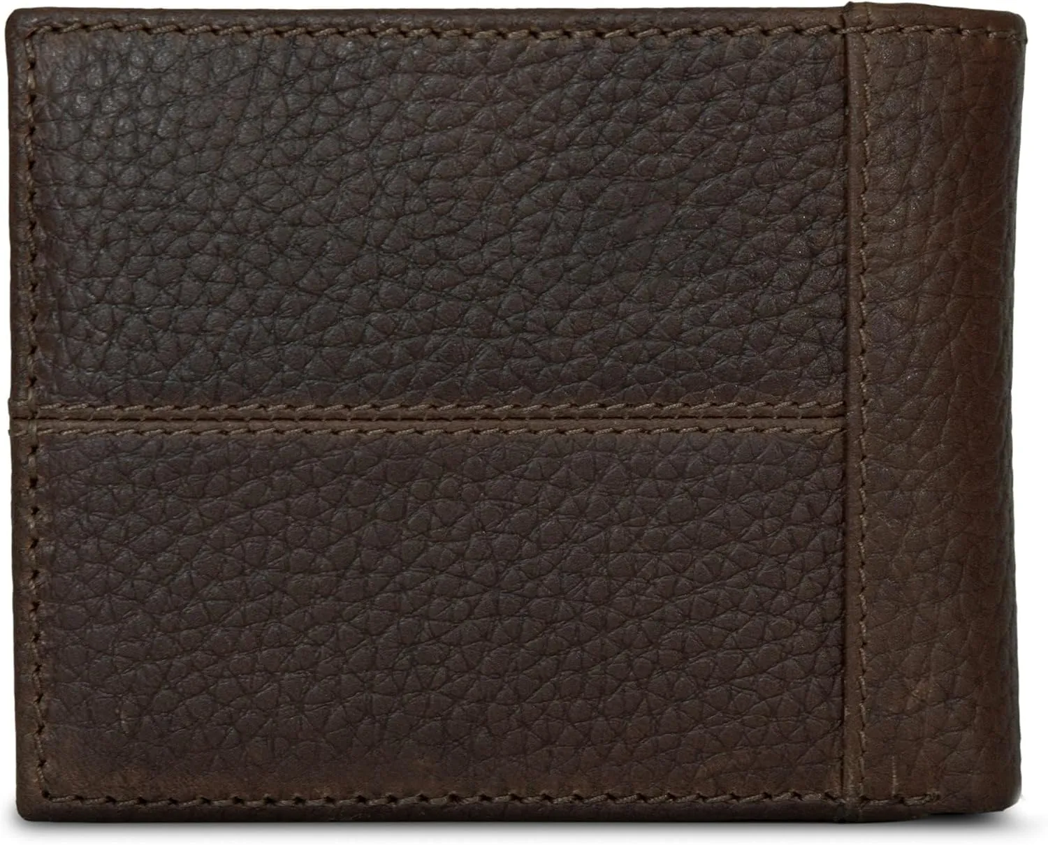 Eddie Bauer Men Signature Leather Bifold Passcase Wallet