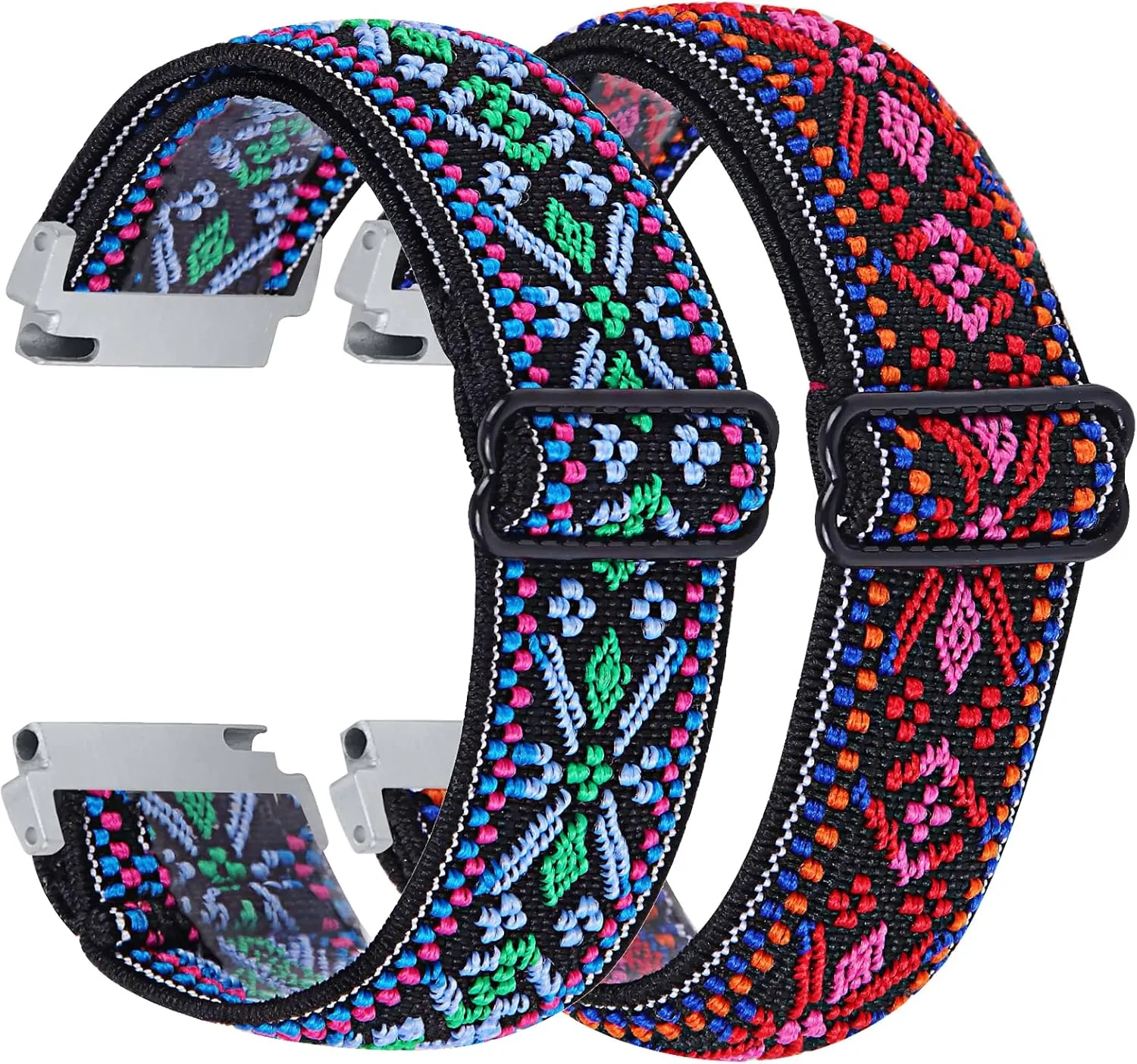 Elastic Compatible for Garmin vivoactive 5/Venu 2 Plus Wristbands,Soft Breathable Nylon Loop stretchy Adjustable Watch Strap Quick Release Bands Replacement for Garmin vivoactive 5/Venu 2 Plus Thermal Band