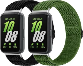 Elastic Nylon Bands Only Compatible with Samsung Galaxy Fit 3 Bands for Men Women,Solo Loop Soft Adjustable Stretchy Sport Replacement Strap Wristband for Samsung Galaxy Fit 3