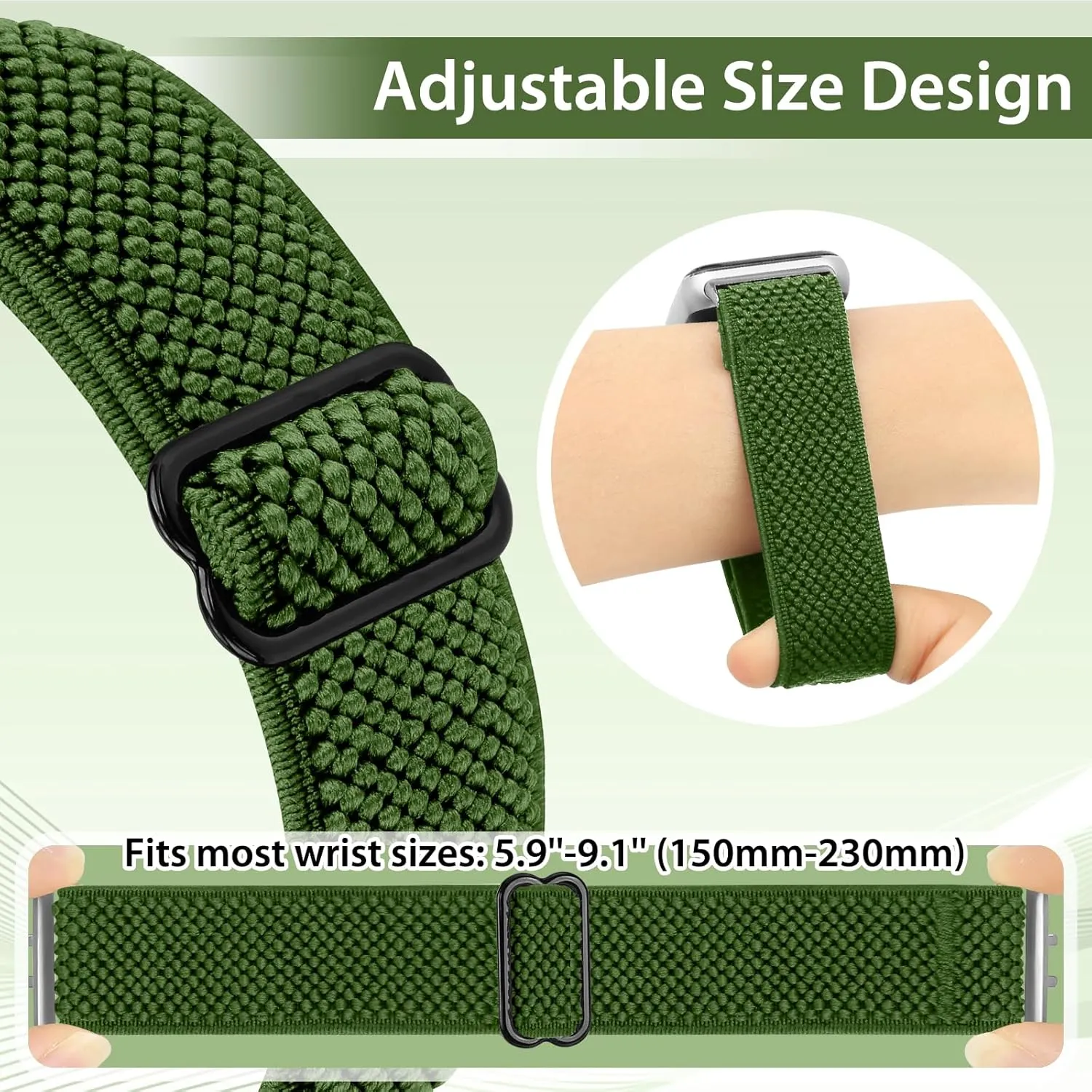 Elastic Nylon Bands Only Compatible with Samsung Galaxy Fit 3 Bands for Men Women,Solo Loop Soft Adjustable Stretchy Sport Replacement Strap Wristband for Samsung Galaxy Fit 3